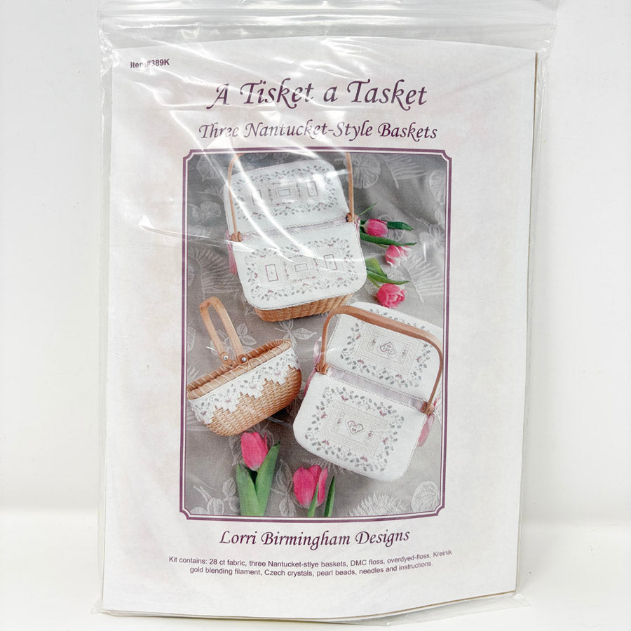 A Tisket a Tasket – Lori Birmingham Nantucket Style Basket Embroidery Kit