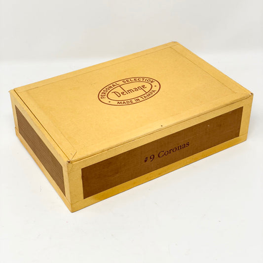 Delmage Cardboard Cigar Box