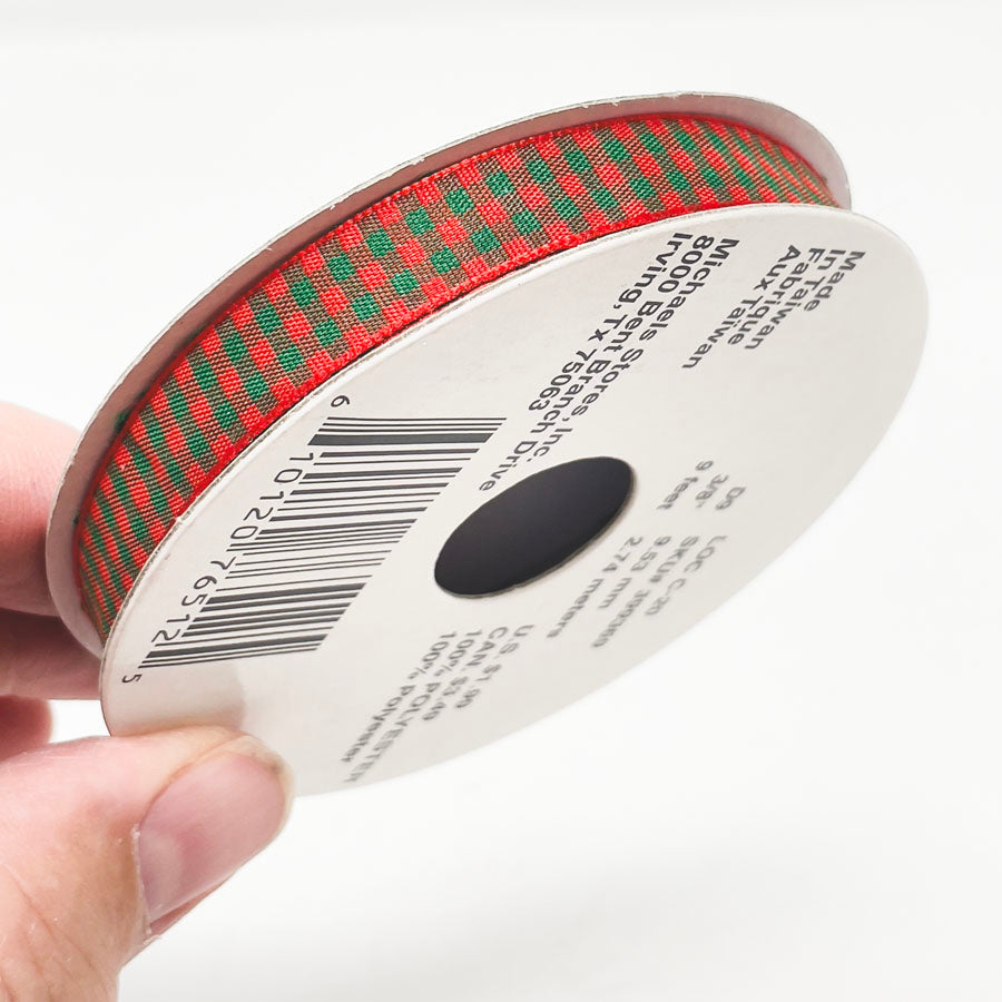 Plaid Narrow Ribbon