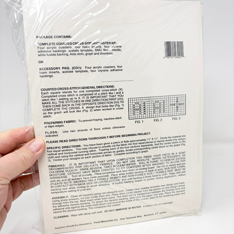 Snowpeople – Fond Memories Cross Stitch Coasters Kit