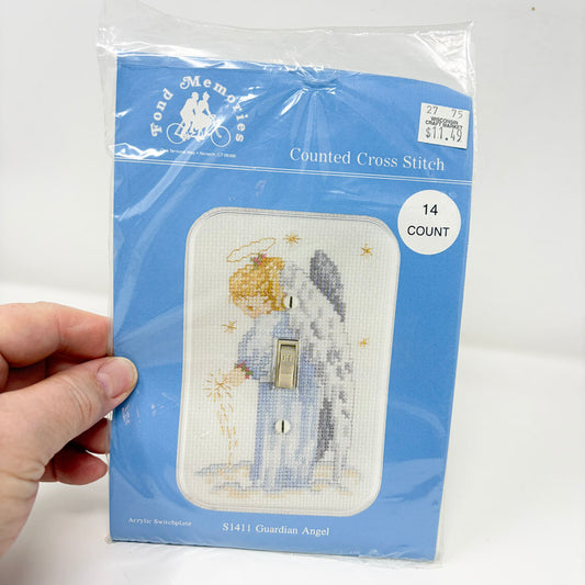 Guardian Angel – Fond Memories Cross Stitch Switchplate Kit