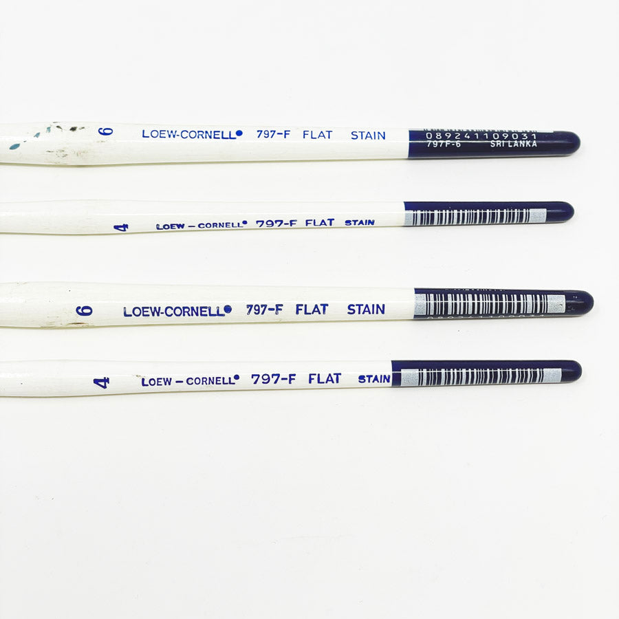 Bundle of Four L&C 797-F Stain Paintbrushes