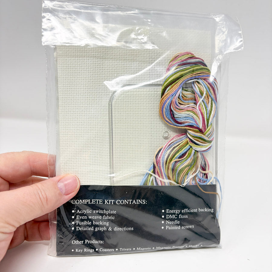 Angel with Cat – Fond Memories Cross Stitch Switchplate Kit