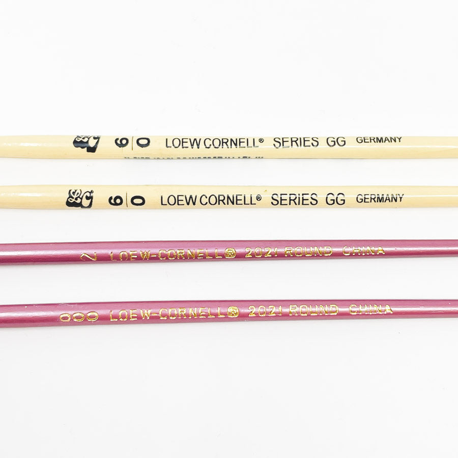 Bundle of Four Mixed L&C Paintbrushes