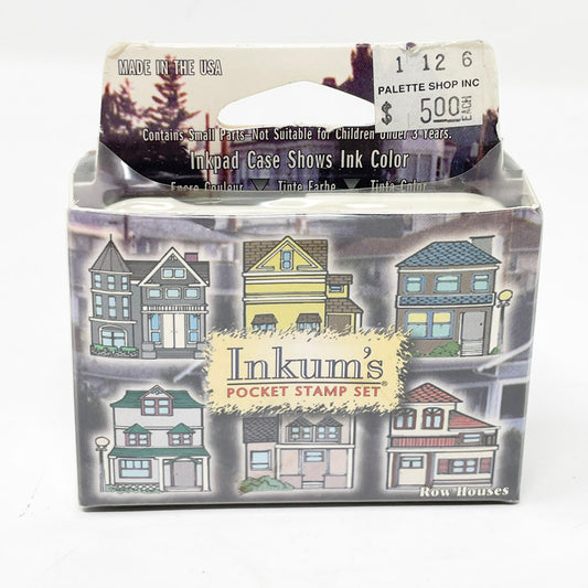 Inkum's Pocket Rubber Stamp Set - Houses