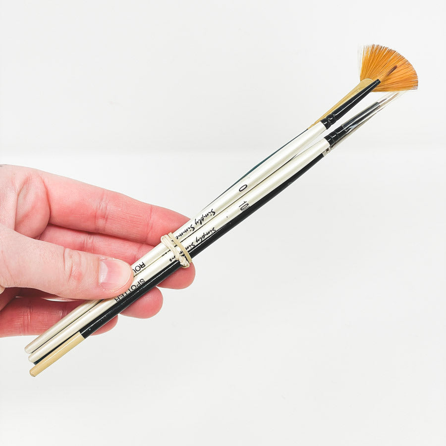 Bundle of Four Simmons Paintbrushes
