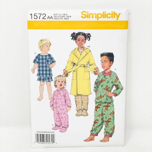 Simplicity - 1572 AA - Kid’s Sleepwear