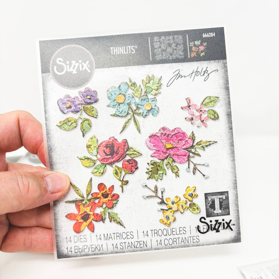 Tim Holtz's Sizzix Thinlits Floral Dies