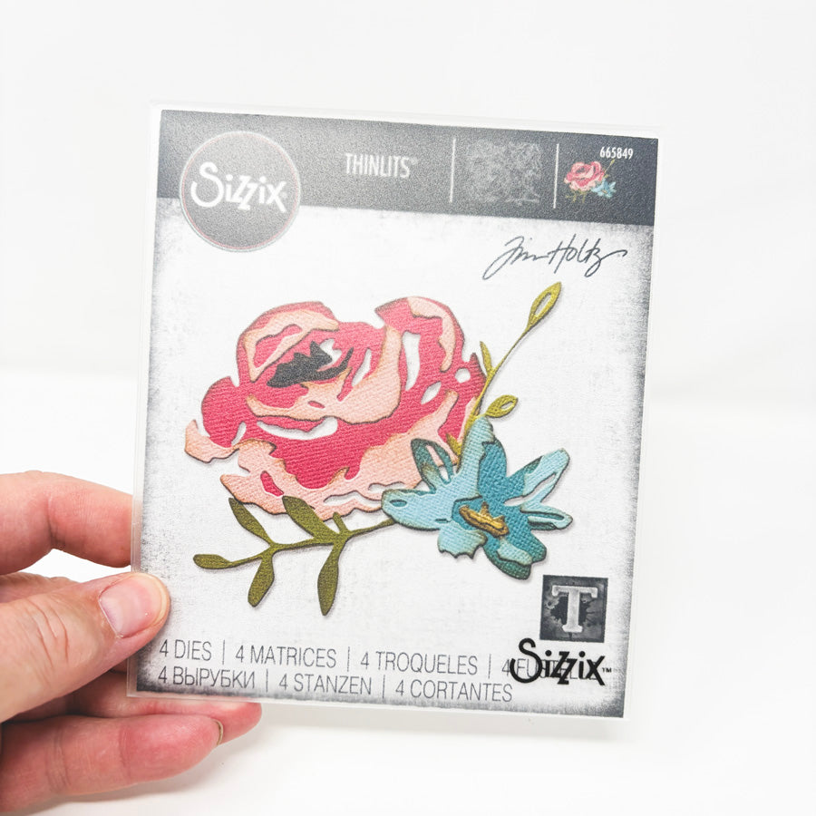 Tim Holtz's Sizzix Thinlits Floral Dies