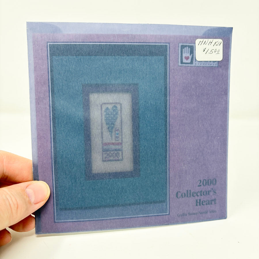 2000 Collector's Heart – Heart in Hand Cross Stitch Kit