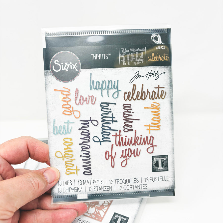 Tim Holtz's Sizzix Die – Thinlits Celebrate - 660223