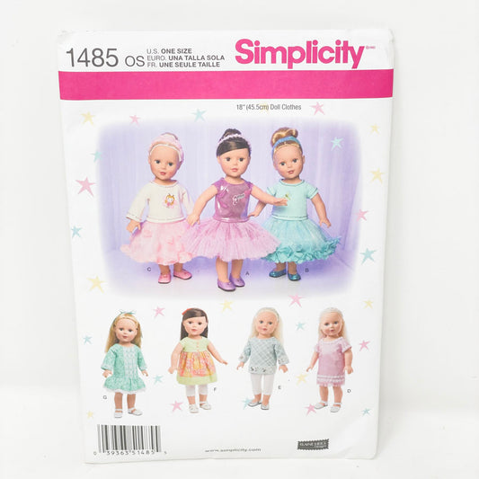 Simplicity - 1485 - 18” Doll Dresses