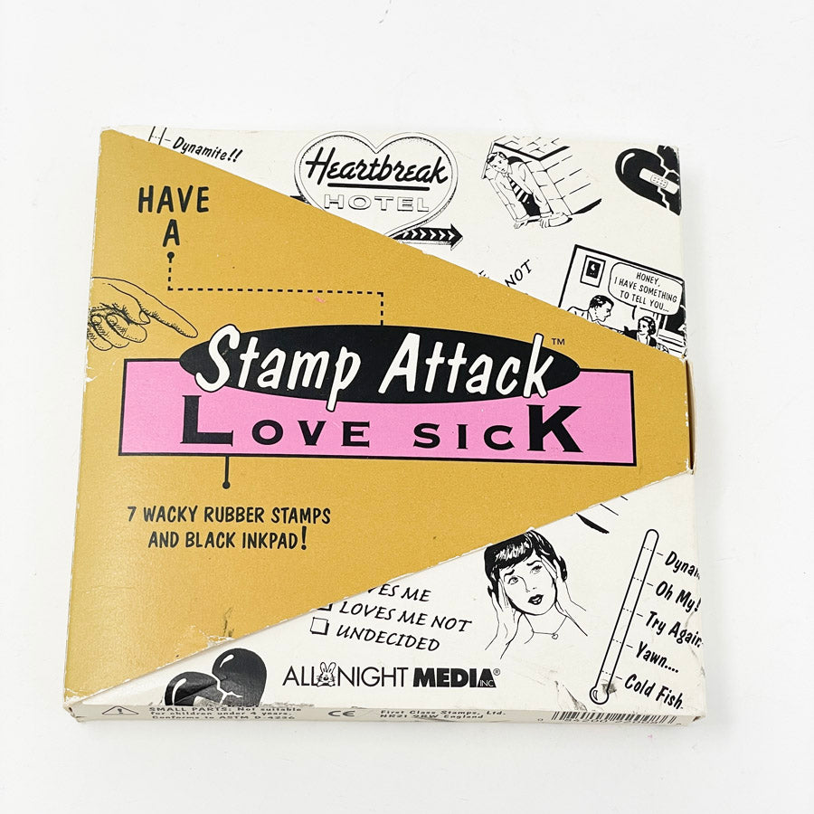 Stamp Attack Foam Rubber Stamp Set - Love Sick
