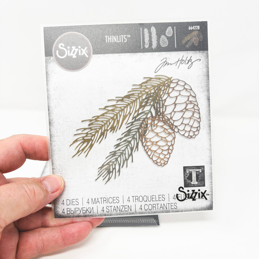 Tim Holtz's Sizzix Die – Thinlits Pine Branch - 664228
