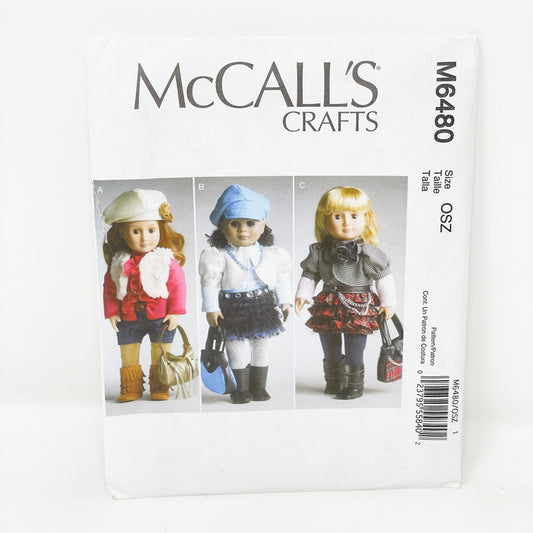 McCall’s Craft - M6480 - Stylish Doll Outfits