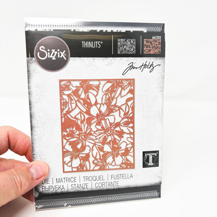 Tim Holtz's Die – Sizzix Thinlits Flowery - 665203