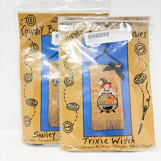 Country Button Buddies – Hanger Cross Stitch Kits