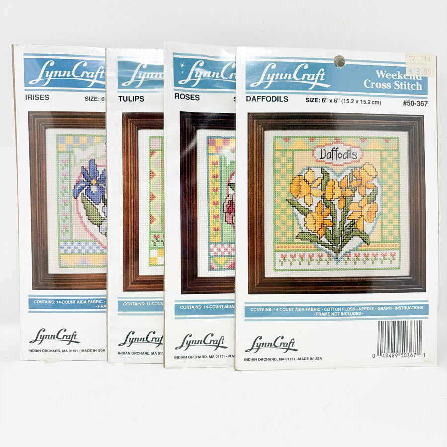Flowers – LynnCraft Weekend Cross Stitch Kits