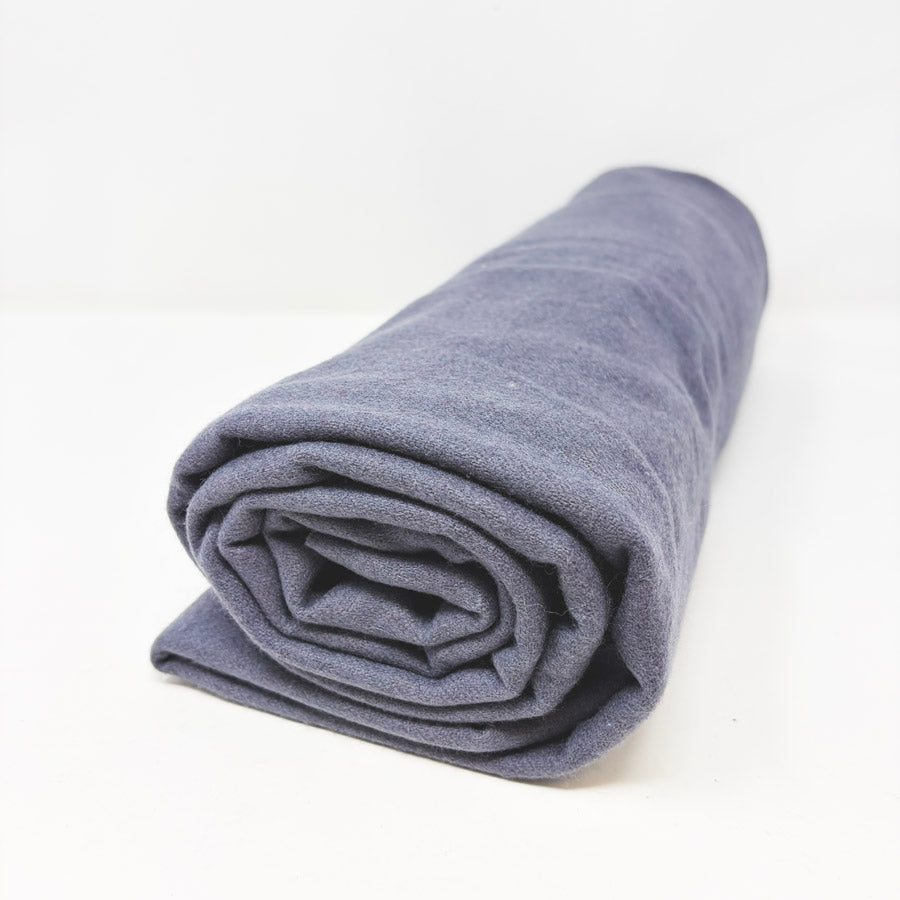 Appx 1 yd - Gray Flannel/Felt/Wool Blend Fabric