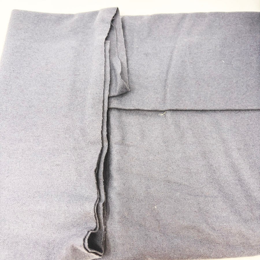 Appx 1 yd - Gray Flannel/Felt/Wool Blend Fabric