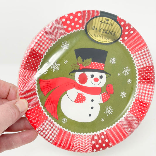 Vintage Hallmark Snowman Plates (8)