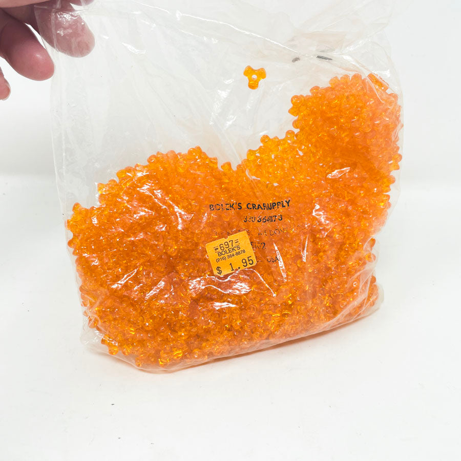 Bolek Orange Tri Beads Bag