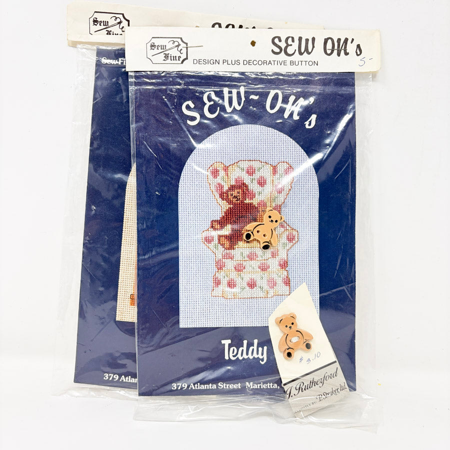 Sew On's – Sew Fine Cross Stitch Pattern with Button