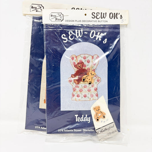 Sew On's – Sew Fine Cross Stitch Pattern with Button