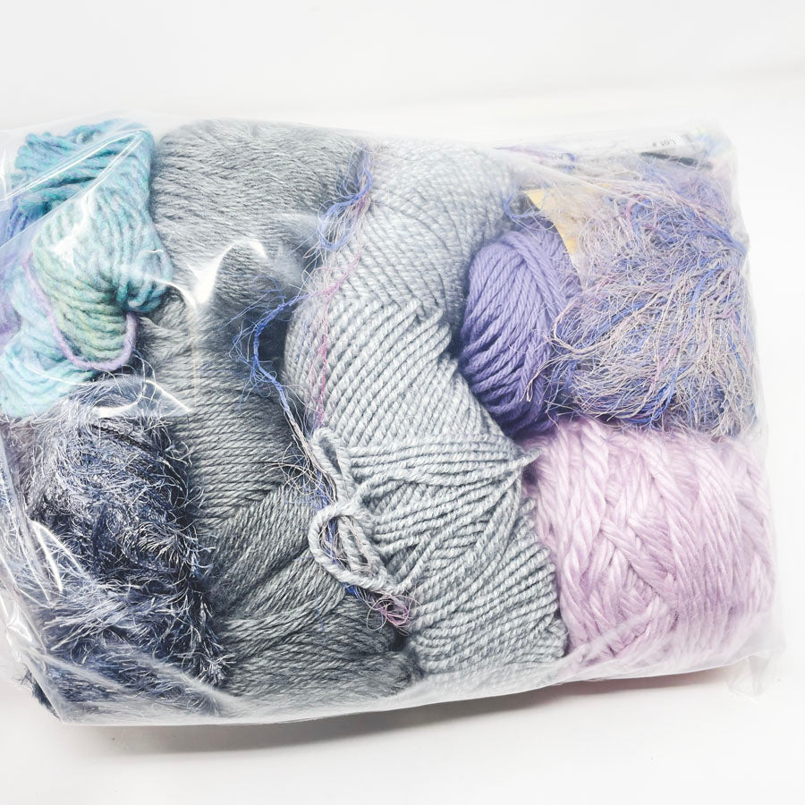 Purple & Grey Yarn Bundle