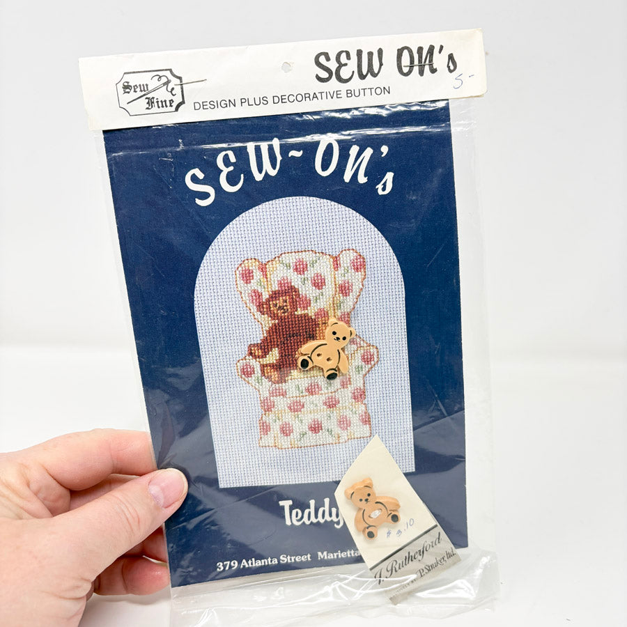 Sew On's – Sew Fine Cross Stitch Pattern with Button
