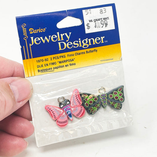 Darice Fimo Charms Butterfly Pendants