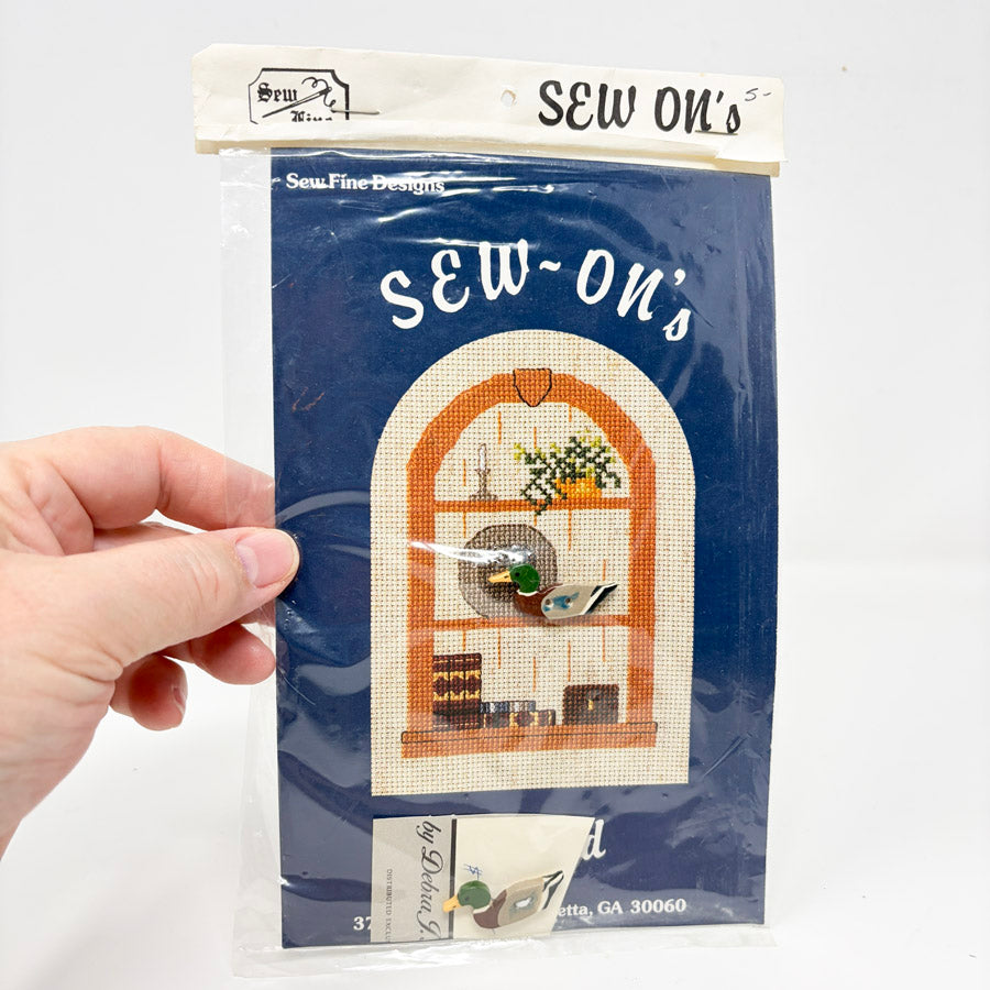 Sew On's – Sew Fine Cross Stitch Pattern with Button
