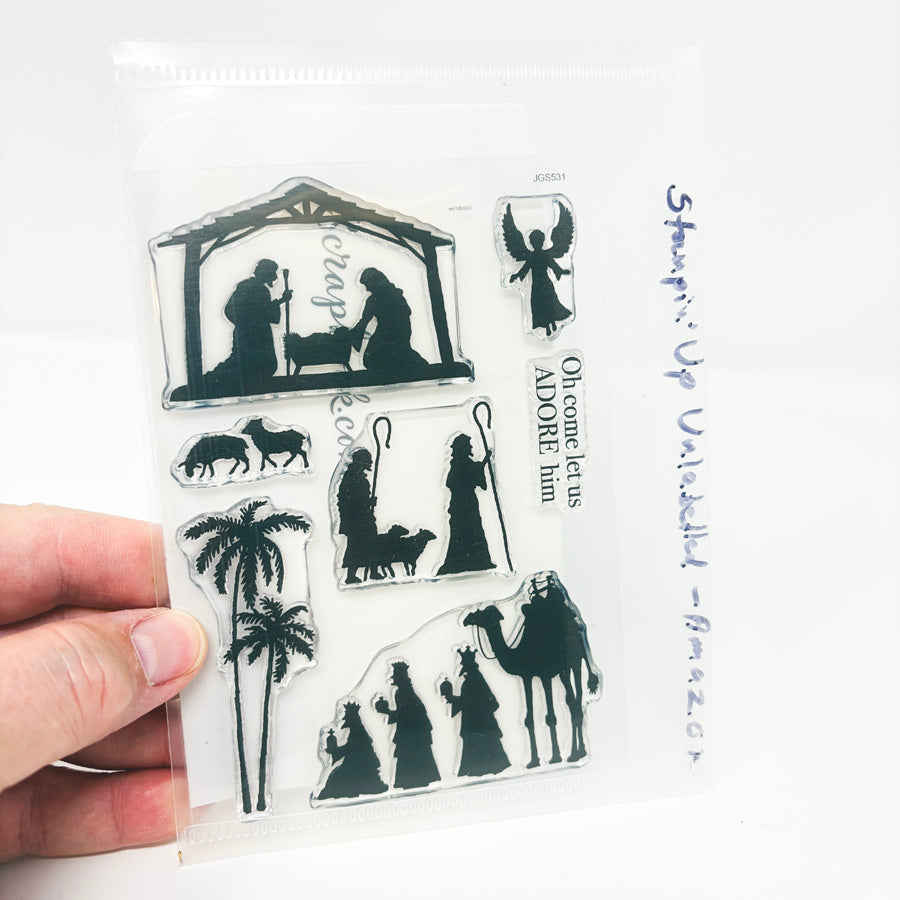 Nativity Silhouette Clear Stamp Set