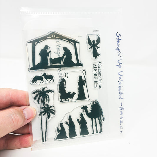 Nativity Silhouette Clear Stamp Set