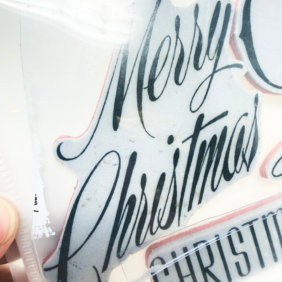 Tim Holtz "Christmastime" Cling Rubber Stamp Set - Partial