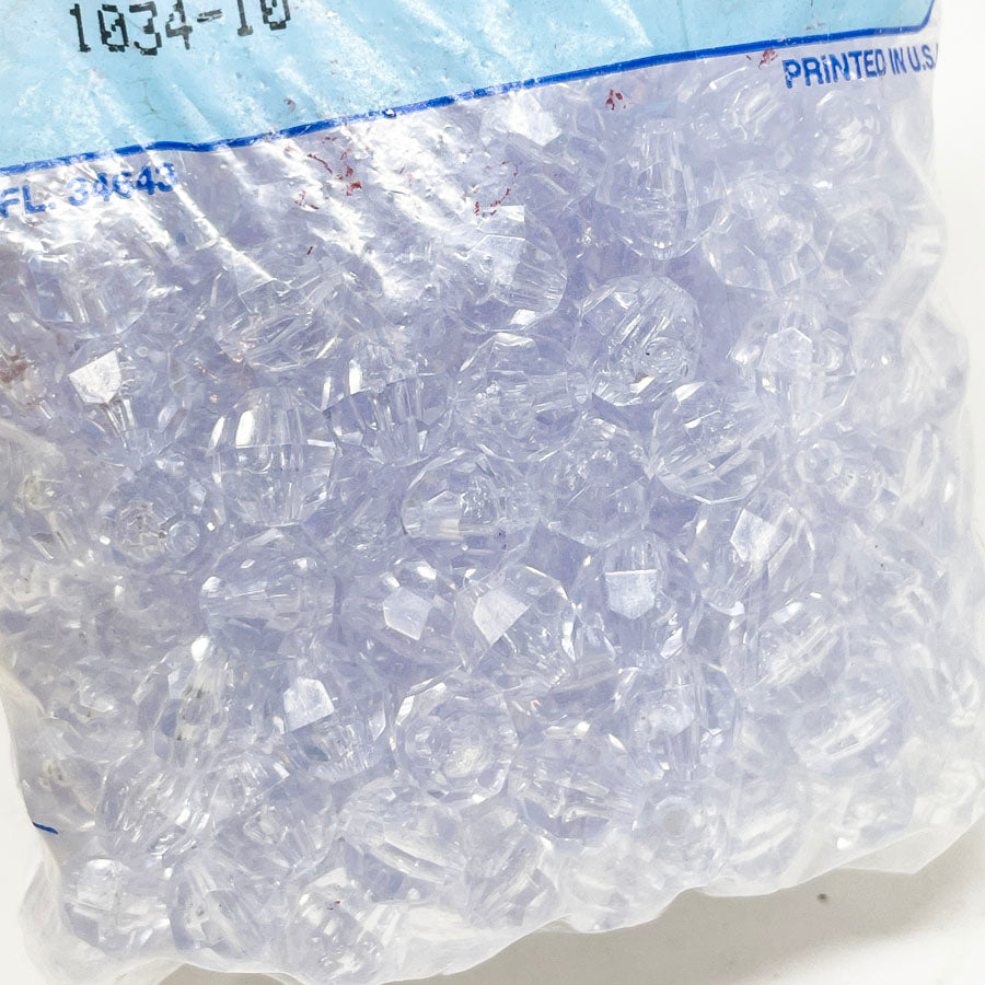 Value Pak 12mm Faceted Plastic Beads