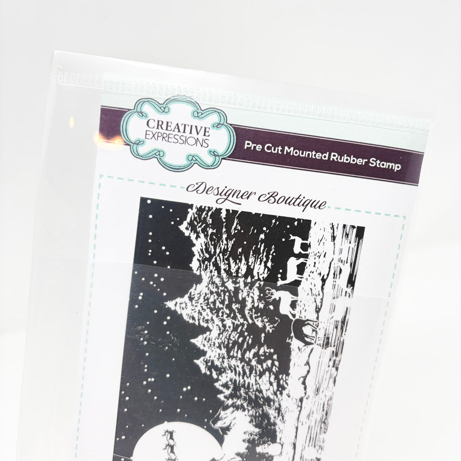 Creative Expressions "Christmas Cabin" Cling Stamp