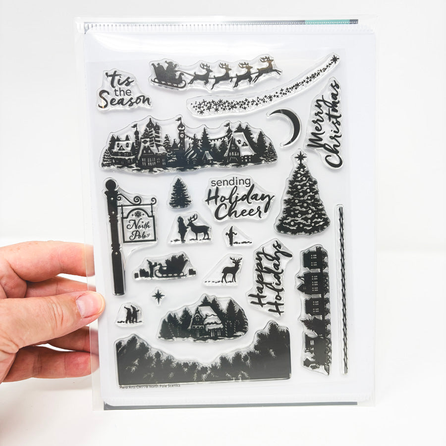 Hero Arts "North Pole Scenics" Poly Clear Stamp