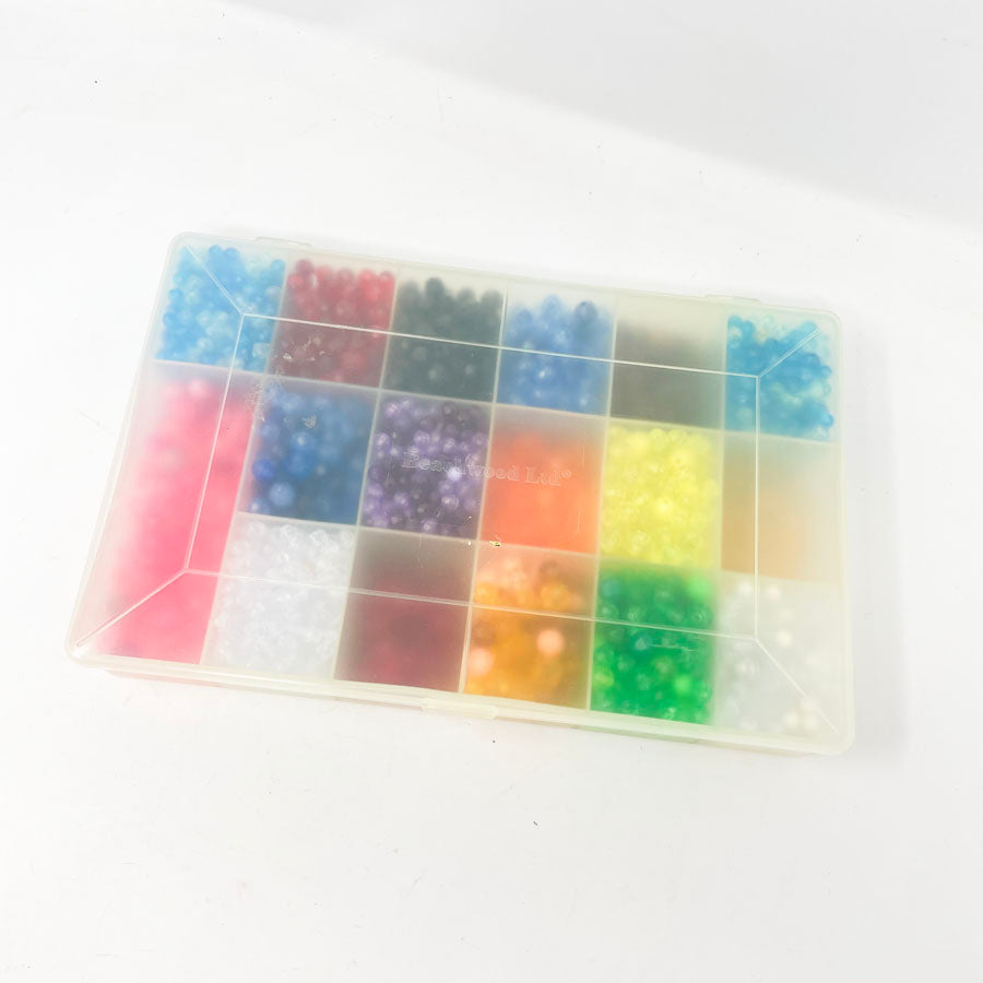Box of Bright Faceted Beads