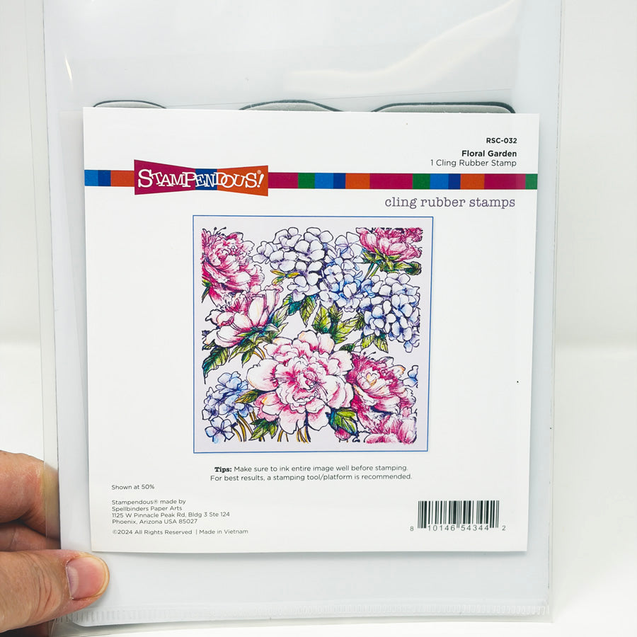 Stampendous "Floral Garden" Cling Stamp