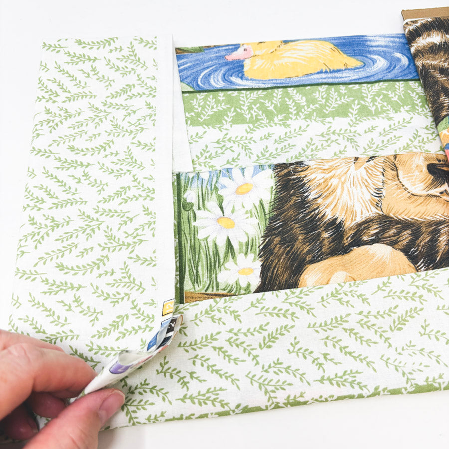 Appx 1 yd - Furry Friends Cotton Fabric