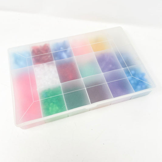 Box of Mixed Plastic Beads
