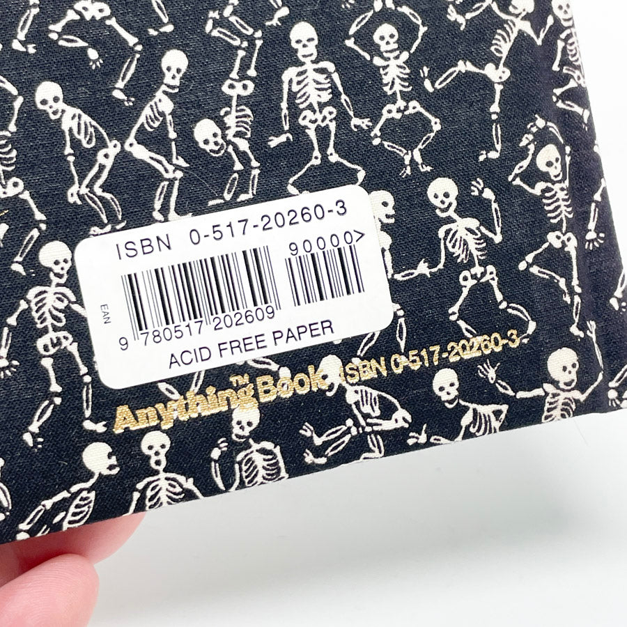 Fabric Covered Journal - Skeleton