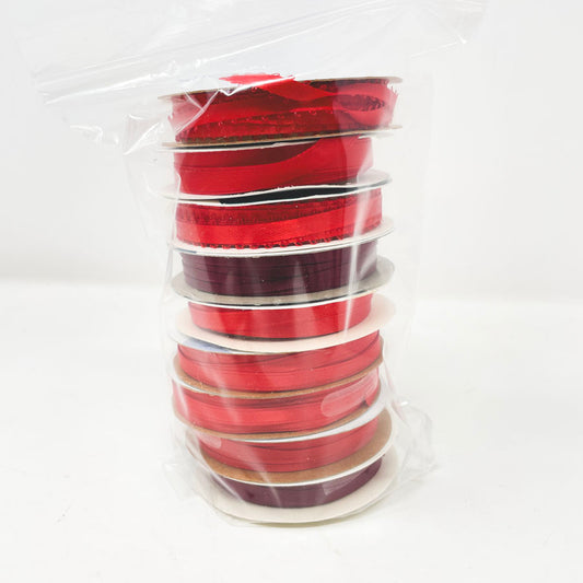 Bright Reds Ribbon Bundle (9)
