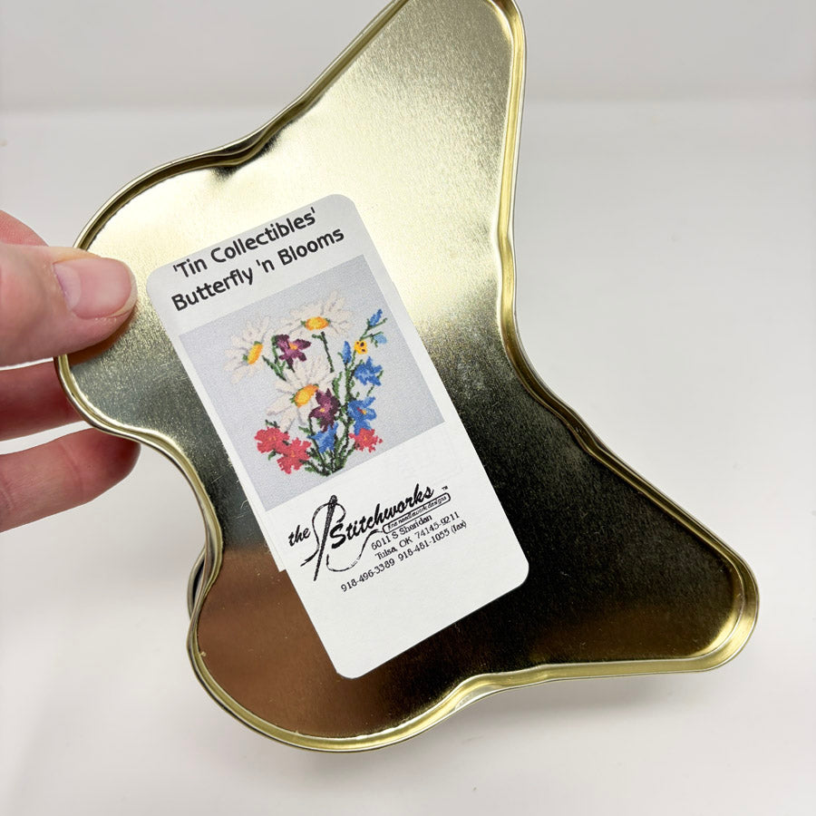 Butterfly n' Blooms – The Stitchworks Tin Collectible Cross Stitch Kit