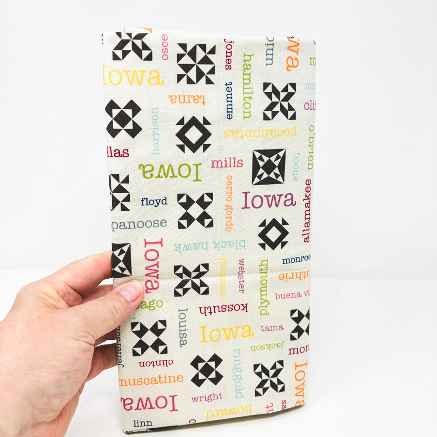 Appx 1 yd - All Iowa Shop Hop Cotton Fabric by Robert Kaufman