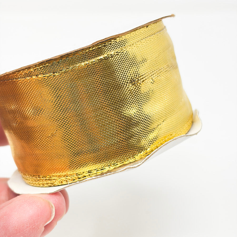 Offray Gold Weave Ribbon Roll