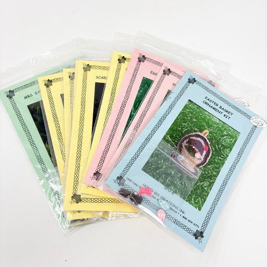 Honey Bee Products Cross Stitch Ornament Patterns with Charm