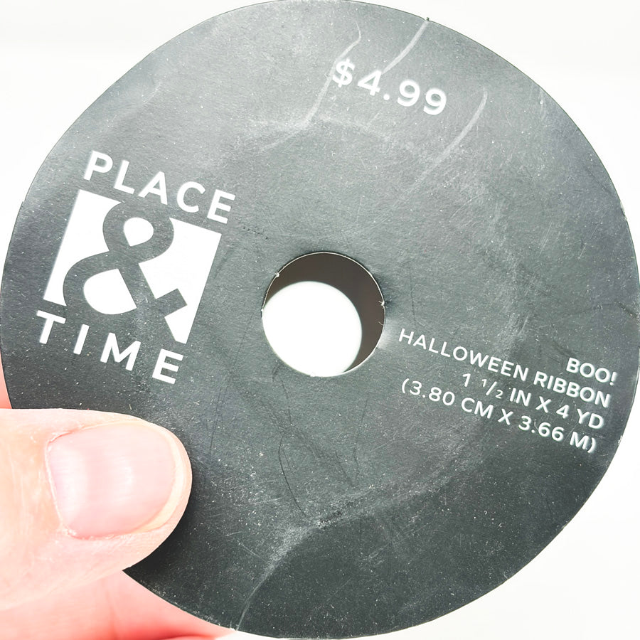 Place & Time "Boo" Halloween Ribbon Roll
