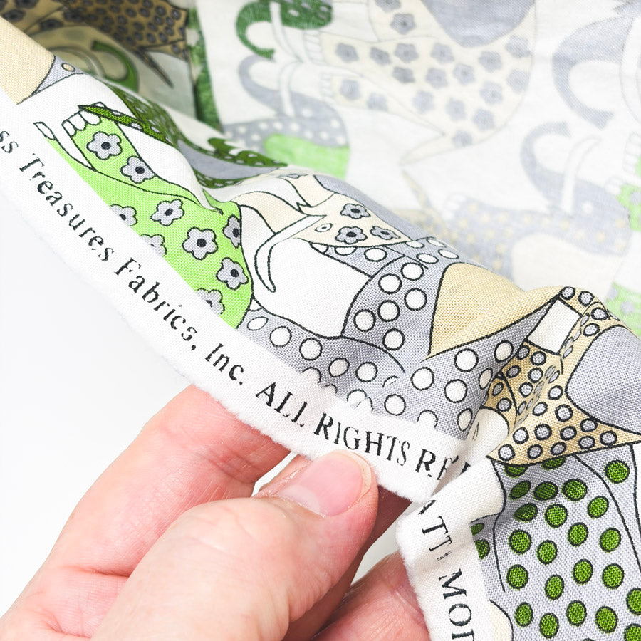 Appx 1 yd Each - Elephant Fabrics (1)